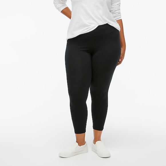 🌹J. Crew Factory Cropped Everyday Leggings XXL Black - Picture 1 of 8